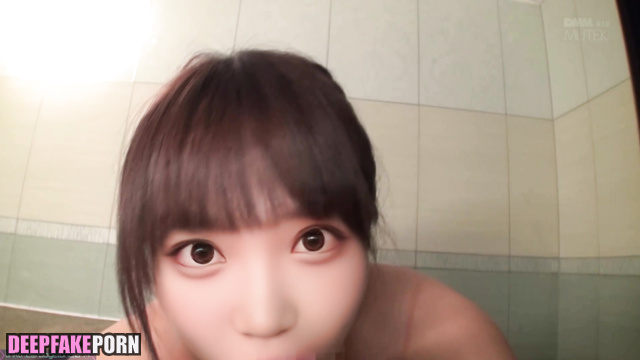 アイズワン セックスシーン Chaewon asked you for fuck her in the bath - face swap [PREMIUM]