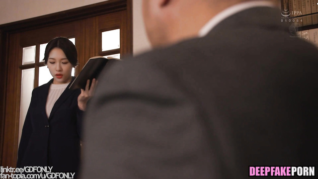 Secretary will do anything for quick promotion - fake Seoyeon 서연 프로미스나인 [PREMIUM]