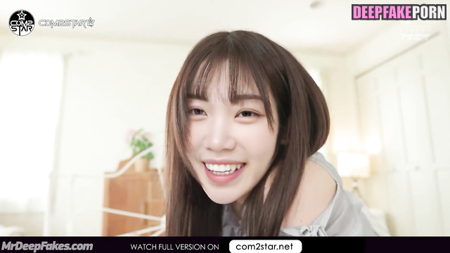 アイズワン セックスシーン pretty virgin Chaewon playing with your cock - real fake