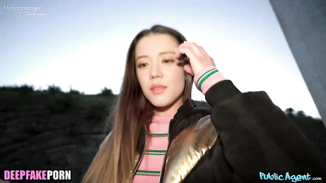 Brunette earns money with a street blowjobs / Jisoo real fake 지수 블랙핑크 [PREMIUM]