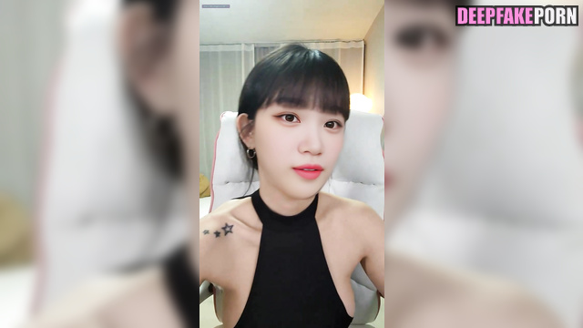 Cute flirt on webcam turned into virtual sex, ai Chaewon アイズワン 本物の偽物 [PREMIUM]