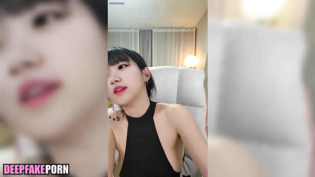 Cute flirt on webcam turned into virtual sex, ai Chaewon アイズワン 本物の偽物 [PREMIUM]