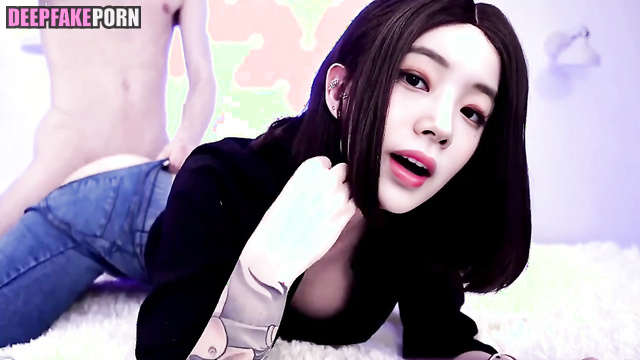 He tore her jeans during adult games // トゥワイス セックスシーン Dahyun real fake [PREMIUM]