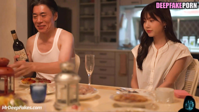 (리사 블랙핑크) father and son fucked Lisa after dinner with wine - real fake