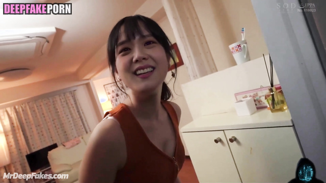 Brunette jumped on a cock after romantic fingering / 지수 블랙핑크 Jisoo A.I.