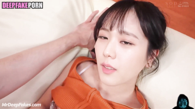 Brunette jumped on a cock after romantic fingering / 지수 블랙핑크 Jisoo A.I.