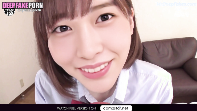 Schoolgirl playing with tongue her teacher / アイズワン 本物の偽物 Yujin fakeapp