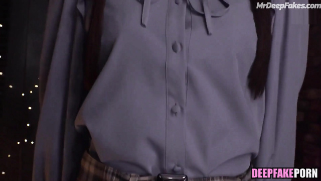 I tease 生見愛瑠 Meru Nukumi's body and getting ready for sex 本物の偽物 real fake