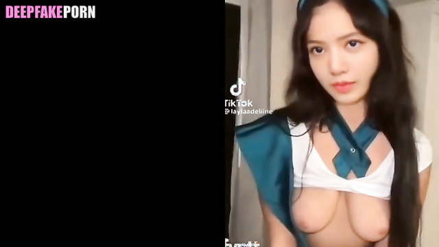 Babes Jennie, Jisoo and  Lisa (제니 블랙핑크) giving dirty talks on camera, ai