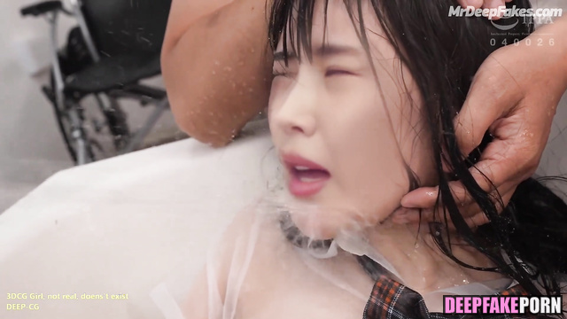 Man in a wheelchair fucked young slut IU (아이유 딥페이크 영상) fakeapp