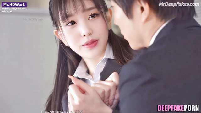 Passionate sex in closed office with Wonyoung (real fake) アイヴ セックステープ