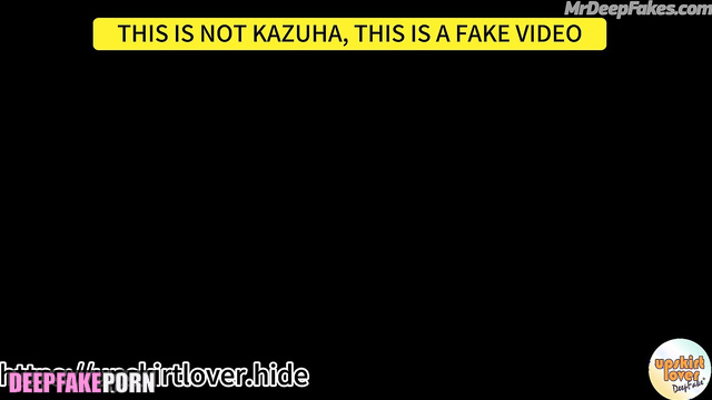 She has never felt so good with anyone / Kazuha face swap ルセラフィム 本物の偽物