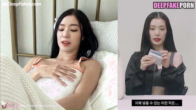 (아이린 레드벨벳) guy really wanted to watch her masturbation - Irene face swap