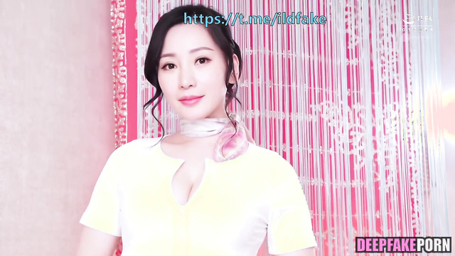 柳岩 Liu Yan wants to seduce me in fishnets 假名人色情片 fake celebrity porn