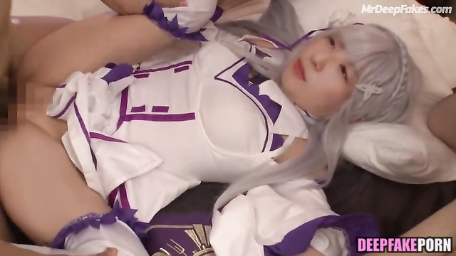 Japanese cosplay by Iori Moe [fake porn] - 伊織もえ ディープフェイク エロ