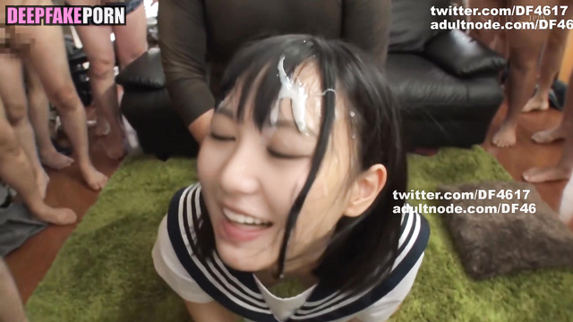 Ikuta Erika face is covered in fresh cum (生田絵梨花 乃木坂46 ディープフェイク エロ) [PREMIUM]