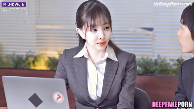 Hot seducing in the office / Nayeon in hot fake video - トゥワイス セレブのセックス