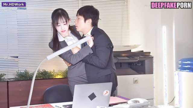 Hot seducing in the office / Nayeon in hot fake video - トゥワイス セレブのセックス