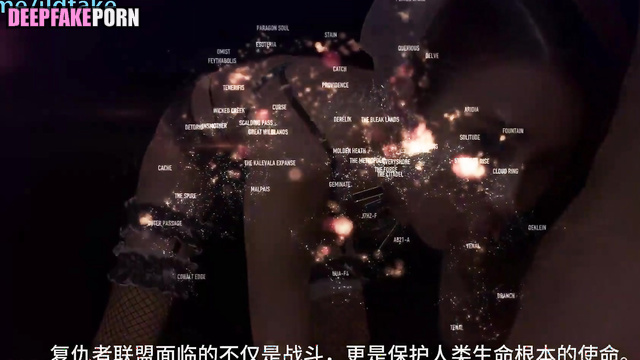 Brunette making blowjob and thinking about space, fake Angelababy (楊穎 網紅)