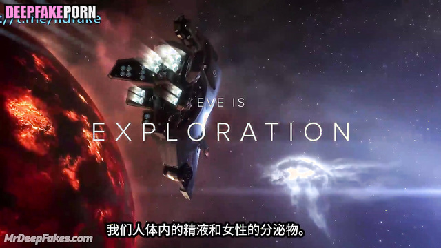 Brunette making blowjob and thinking about space, fake Angelababy (楊穎 網紅)