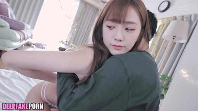 Teenagers enjoying their first love on the bed / Jisoo (지수 블랙핑크) A.I. [PREMIUM]