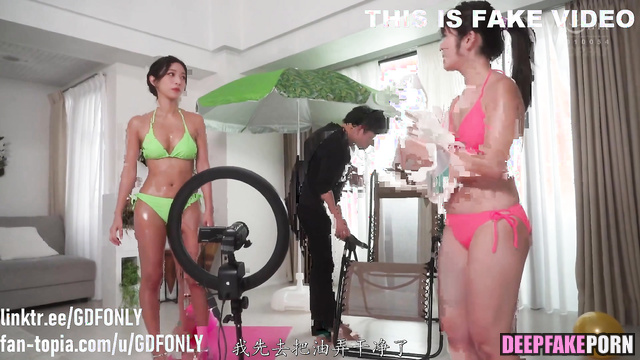 トゥワイス フェイクポルノ girls drinking juice and fucking with guy, Chaeyoung ai [PREMIUM]