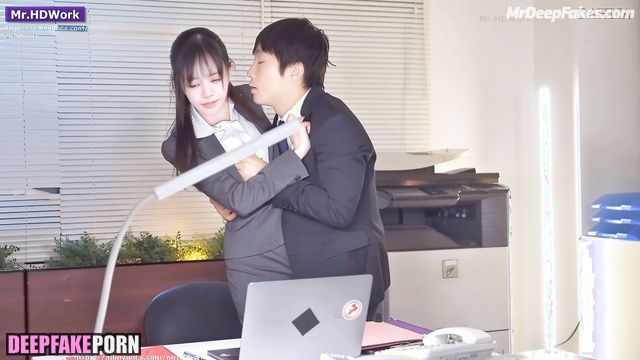 Office doggystyle love near a xerox / (Lisa & colleague ai) 리사 블랙핑크
