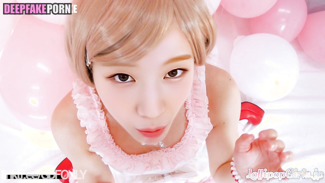 Double blowjob with slutty Gyuri (규리 프로미스나인) - threesome fake video [PREMIUM]