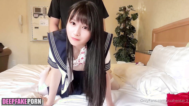 At first it hurt her, but then she liked it / Sana (トゥワイス 本物の偽物) fakeapp