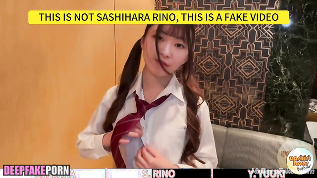 They left quickly after sex, fake Ayaka Miyoshi & Rino Sashihara 三吉彩花 ポルノ