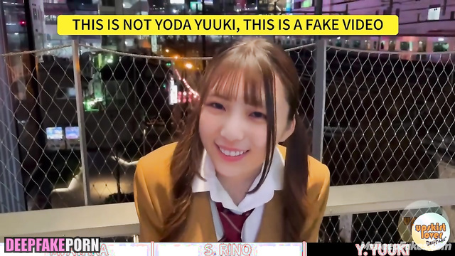 They left quickly after sex, fake Ayaka Miyoshi & Rino Sashihara 三吉彩花 ポルノ