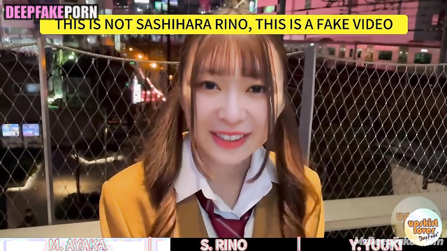 They left quickly after sex, fake Ayaka Miyoshi & Rino Sashihara 三吉彩花 ポルノ