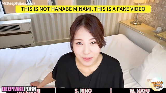Fake Minami Hamabe, Rino Sashihara, Mayu Watanabe fucked sweet 浜辺美波 人工知能