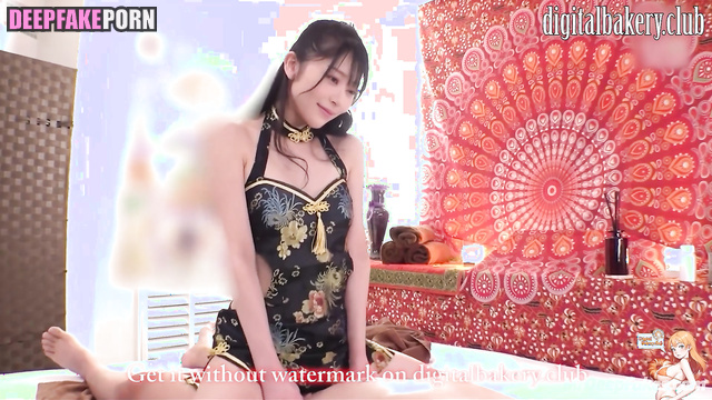 Cool sex scenes with Minju (アイズワン ディープフェイク) and her fan in handcuffs