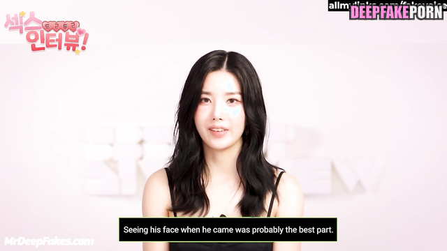 Pretty girl Eunbi (アイズワン フェイクポルノ) wants to be your mature lover - A.I.