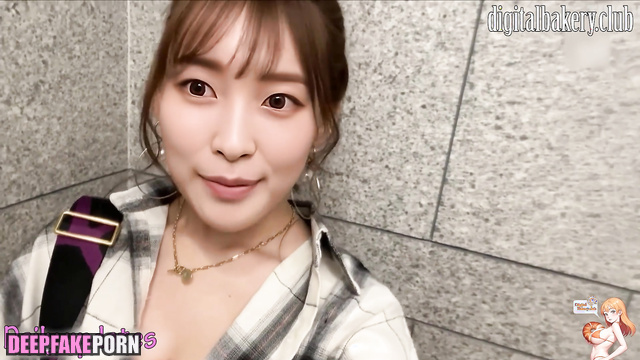 Fast and confident handjob in the bathroom, Arin (아린 오마이걸) deepfake video