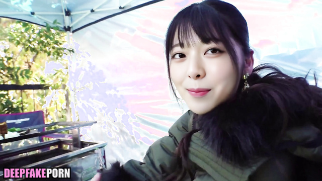 있지 ITZY 섹스 장면 Sex scene Yuna fucks with her friend in a tent pov 유나 [PREMIUM]