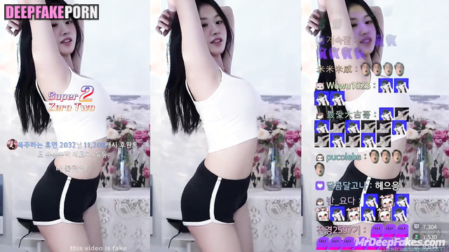 Sexy solo dance with energy Yujin アイズワン 偽の有名人のポルノ real fake