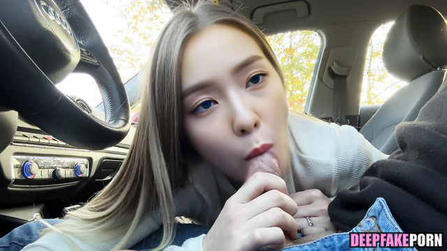 Blowjob in the car instead of coffee - Irene (아이린 레드벨벳) face swap [PREMIUM]