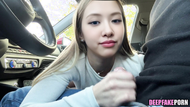 Car ai scenes with famous star Rose (로제 블랙핑크) smart face change [PREMIUM]