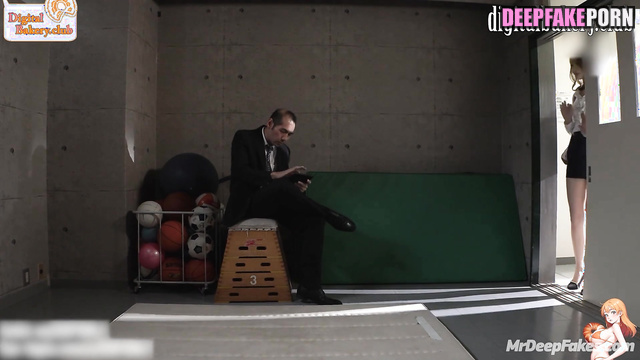 Footjob to boss in the secret place / Jiheon (백지헌 프로미스나인) deepfake erotic