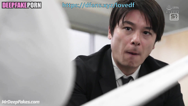 Busty secretary was seduced by new colleague, Li Yitong (李一桐 成人视频) A.I.