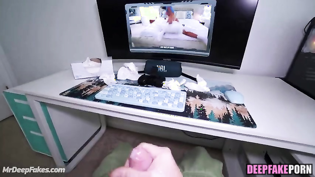 She sliding on your cock very confidently, Valkyrae pov celebrity sex