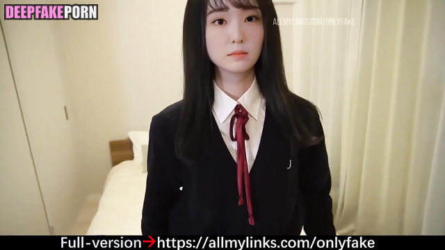 Schoolgirl was invited to the hotel for a blowjob, fake Irene (아이린 레드벨벳)