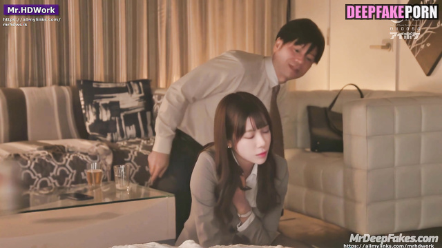 Office lady moaning during sex with her colleague 少女時代 ポルノ Taeyeon A.I.