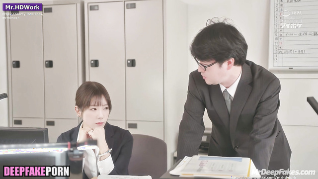 Office lady moaning during sex with her colleague 少女時代 ポルノ Taeyeon A.I.