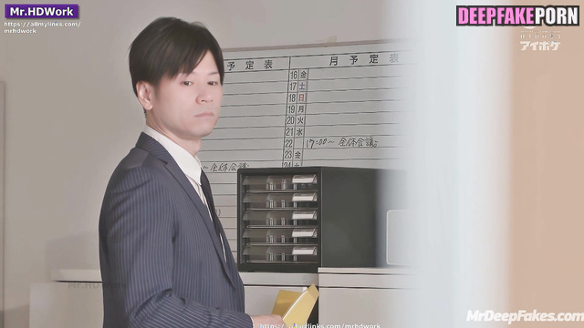 Office lady couldn't resist her new colleague アイズワン 人工知能 Yujin real fake