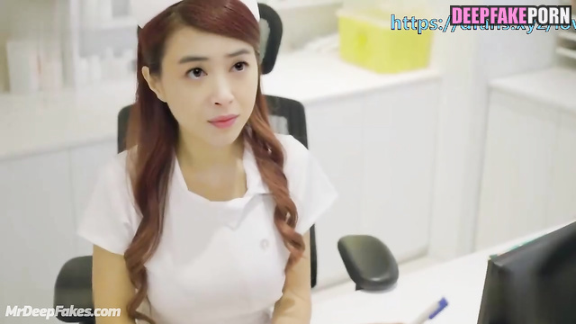 蒋欣 假名人色情片 Jiang Xin in deepfake erotic - slutty nurse was fucked again