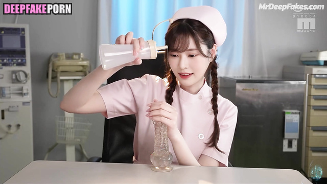 アイズワン セックスシーン nurse flirted with you with her legs in stockings, Minju ai