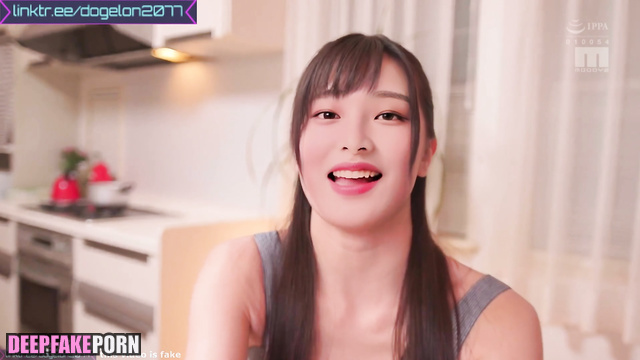 ニュージーンズ ディープフェイク couple is going to fuck after bath procedures, Minji ai